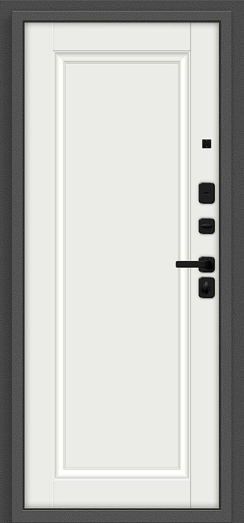 Входная дверь Optim Z-2 Классика Букле графит/Белый BR6177 внутренняя сторона